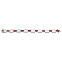 4.10 Ct.Tw.Total Carat Weight Ruby and Natural Diamond Accent Stones Bracelet, Platinum 950 Image