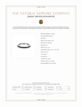 1.20 Ct. Blue Sapphire Pave Ring, Platinum 950 Scan Report