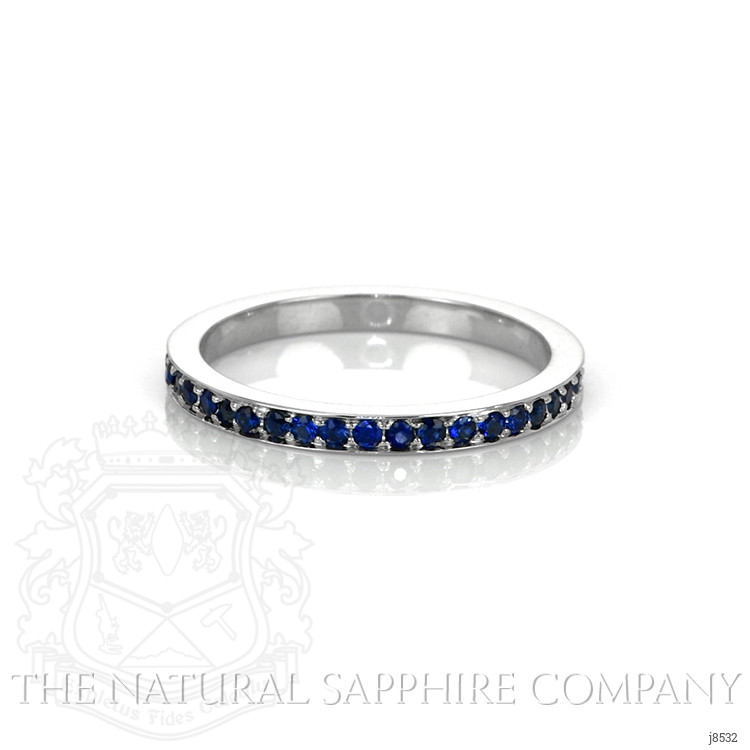 1.20 Ct. Blue Sapphire Pave Ring, Platinum 950