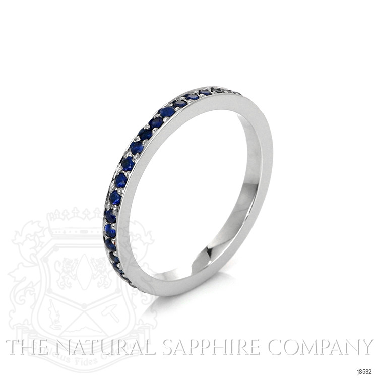 1.20 Ct. Blue Sapphire Pave Ring, Platinum 950