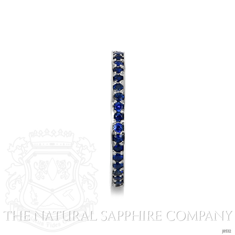 1.20 Ct. Blue Sapphire Pave Ring, Platinum 950