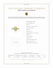 1.77 Ct. Sapphire Natural Diamond Pave Ring, 18K White & Yellow Scan Report