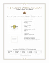 1.77 Ct. Yellow Sapphire and Natural Diamond Pave Ring, 18K White & Yellow Scan Report