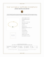 0.27 Ct.Tw. Bluish Green Sapphire Bezel Bracelet, 14K Yellow Gold Scan Report