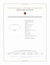 0.40 Ct.Tw.Total Carat Weight Bluish Green Sapphire Bezel Bracelet, 14K White Gold Scan Report