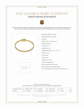 0.72 Ct.Tw. Ruby Natural Diamond Bezel Bracelet, 14K Yellow Gold Scan Report