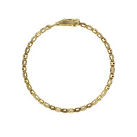 0.72 Ct.Tw. Ruby Natural Diamond Bezel Bracelet, 14K Yellow Gold Image