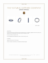 3.04 Ct. Blue Sapphire Accent Stones Ring, Platinum 950 Appraisal