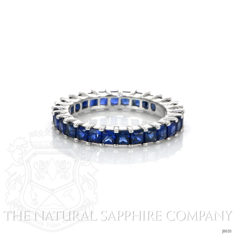 3.04 Ct. Blue Sapphire Accent Stones Ring, Platinum 950