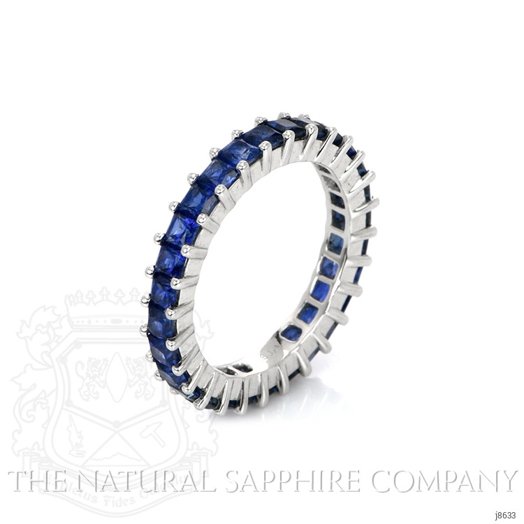 3.04 Ct. Blue Sapphire Accent Stones Ring, Platinum 950
