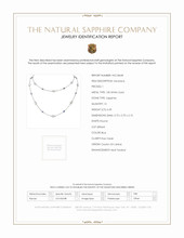 6.50 Ct. Sapphire Sapphire Accent Stones Necklace, 18K White Gold Scan Report