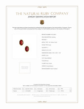 0.55 Ct.Tw. Ruby Studs Earrings, 14K Yellow Gold Scan Report