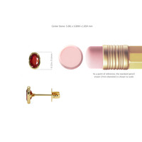 0.55 Ct.Tw. Ruby Studs Earrings, 14K Yellow Gold Image