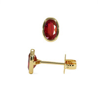 0.55 Ct.Tw. Ruby Studs Earrings, 14K Yellow Gold Image