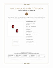 0.55 Ct.Tw. Ruby Studs Earrings, 14K White Gold Scan Report