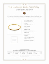 0.99 Ct.Tw. Ruby Natural Diamond Solitaire Bracelet, 14K Yellow Gold Scan Report