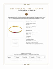 0.99 Ct.Tw. Ruby Natural Diamond Solitaire Bracelet, 14K Yellow Gold Scan Report