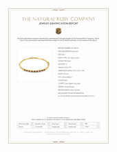0.99 Ct.Tw. Ruby Natural Diamond Solitaire Bracelet, 14K Yellow Gold Scan Report