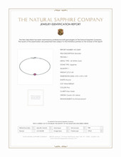 0.40 Ct.Tw. Pink Sapphire Bezel Bracelet, 14K White Gold Scan Report