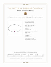 0.40 Ct.Tw. Pink Sapphire Bezel Bracelet, 14K White Gold Scan Report