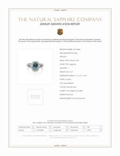 2.47 Ct. Sapphire Natural Diamond Pave Ring, Platinum 950 Scan Report
