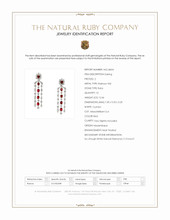 12.46 Ct.Tw.Total Carat Weight Ruby and Natural Diamond Halo Earrings, Platinum 950 Scan Report