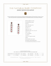 12.46 Ct.Tw.Total Carat Weight Ruby and Natural Diamond Halo Earrings, Platinum 950 Scan Report