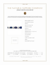 34.00 Ct.Tw.Total Carat Weight Sapphire Natural Diamond Accent Stones Bracelet, Platinum 950 Scan Report