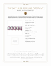 20.72 Ct.Tw.Total Carat Weight Sapphire Natural Diamond Accent Stones Bracelet, 18K White Gold Scan Report