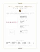 9.34 Ct.Tw.Total Carat Weight Ruby and Diamond Bracelet, 18K White Gold Scan Report