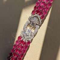 51.45 Ct.Tw. Ruby White Gold Bracelet