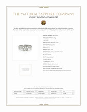 1.86 Ct. White Sapphire and Natural Diamond Antique Style Ring, 14K White Gold Scan Report