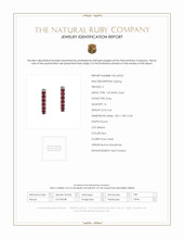 0.44 Ct.Tw. Ruby Pave Earrings, 14K White Gold Scan Report