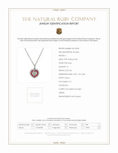 0.60 Ct. Ruby and Natural Diamond Solitaire Pendant, Platinum 950 Scan Report