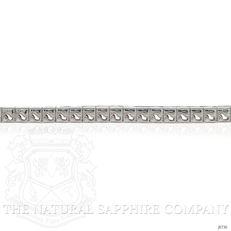 8.90 Ct.Tw. Ruby Tennis/Line Bracelet, Platinum 950