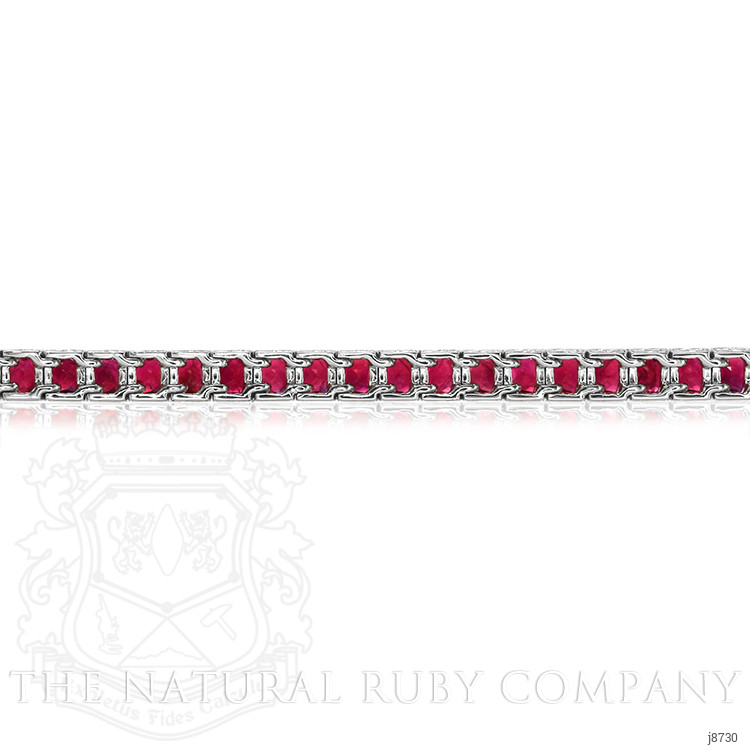 8.90 Ct.Tw. Ruby Tennis/Line Bracelet, Platinum 950