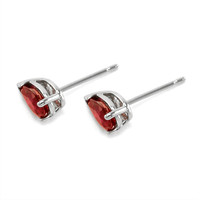 0.90 Ct.Tw. Ruby Studs Earrings, 14K White Gold Image