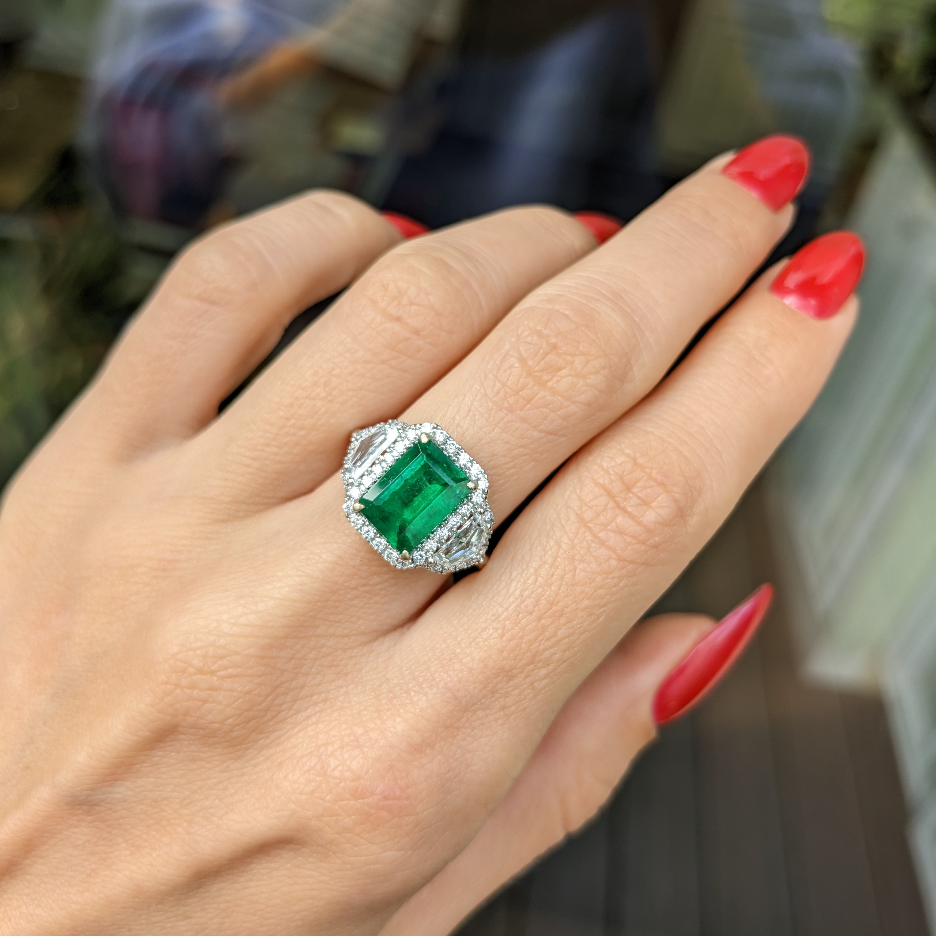 1 Ct Emerald Cut Green Emerald Diamond Yellow Gold Over On 925 Sterlin –  atjewels.in