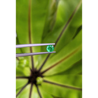 0.40 Ct. Emerald Natural Diamond Pave Pendant, 18K White Gold Life Style
