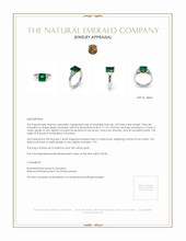 1.85 Ct. Emerald and Diamond Ring, Platinum & 18K Yellow Appraisal