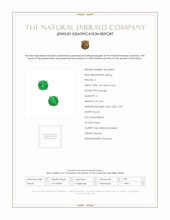 0.40 Ct.Tw. Emerald Studs Earrings, 14K Yellow Gold Scan Report