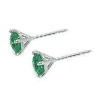 0.75 Ct.Tw. Emerald Studs Earrings, Platinum 950 Image