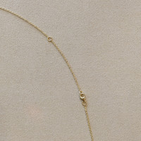 0.30 Ct. Emerald Solitaire Necklace, 14K Yellow Gold Life Style