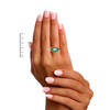 1.20 Ct. Emerald and Diamond Ring - Platinum 950 Image