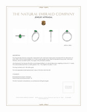 0.35 Ct. Emerald Natural Diamond Pave Ring, 18K White Gold Appraisal