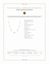 5.02 Ct. Emerald Bezel Necklace, 18K Yellow Gold Scan Report