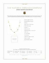 5.02 Ct. Emerald Bezel Necklace, 18K Yellow Gold Scan Report