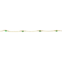 5.02 Ct. Emerald Bezel Necklace, 18K Yellow Gold Image