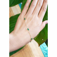 5.02 Ct. Emerald Bezel Necklace, 18K Yellow Gold Life Style