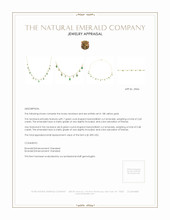 2.60 Ct. Emerald Emerald Bezel Necklace, 18K Yellow Gold Appraisal